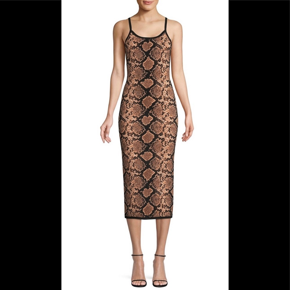 Michael Kors Collection Runway Python Print Dress